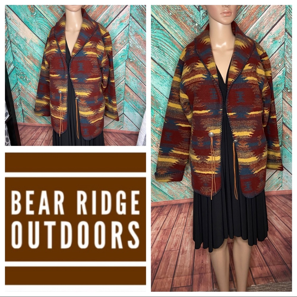 Bear Ridge Outdoors Navajo Inspired Native American Blanket Jacket